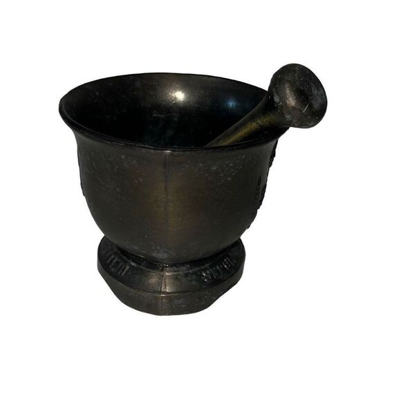 Dr. John Morgan Solid Brass Mortar & Pestle Vintage Apothecary Piece - Picture 5 of 7